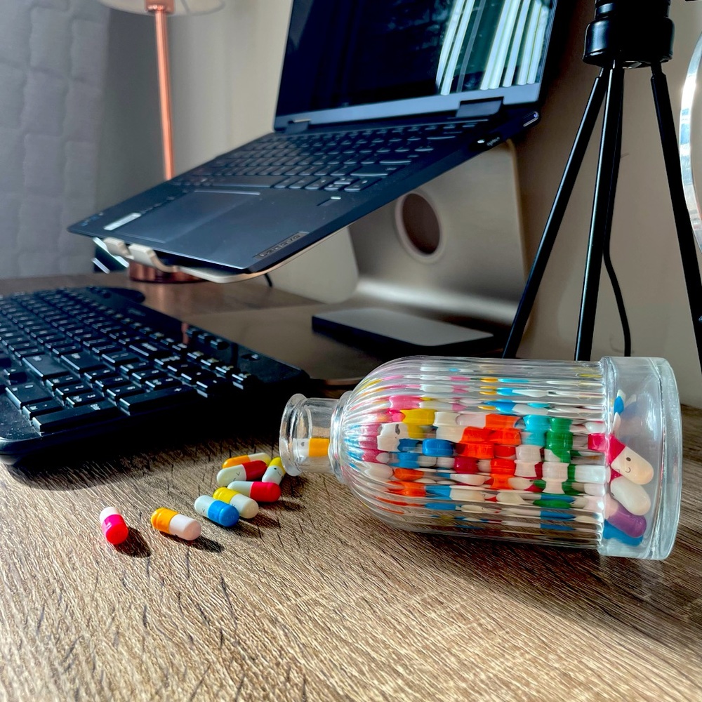 Your Daily Dose of Sales Inspiration: Glass jar + novelty inspo vitamins.
